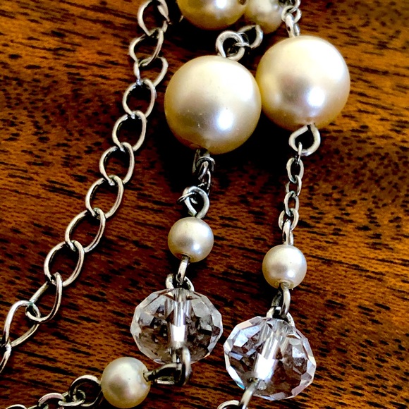 Premier Design bridal collection crystal and pearl multistrand necklace - Picture 10 of 16